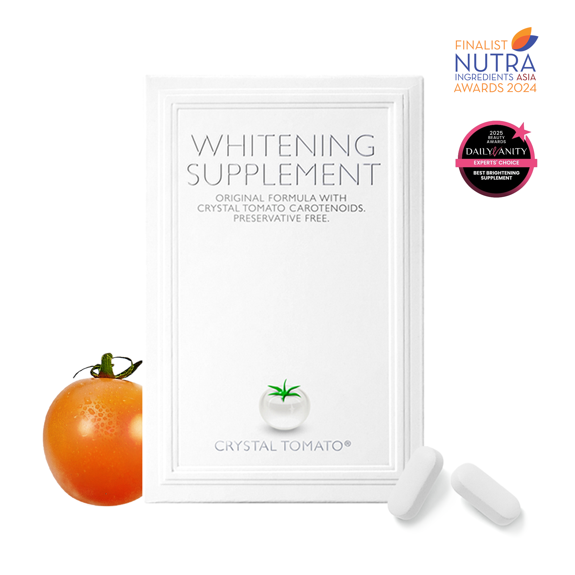 Clinically Proven Whitening Supplement | CRYSTAL TOMATO® Whitening